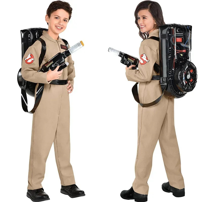 Kids Cosplay Anime - Halloween crianças pai ghostbusters traje temático
