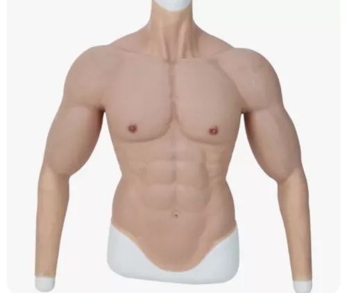 Anime Cosplay Realistic - Traje Musculoso de Silicone Masculino com