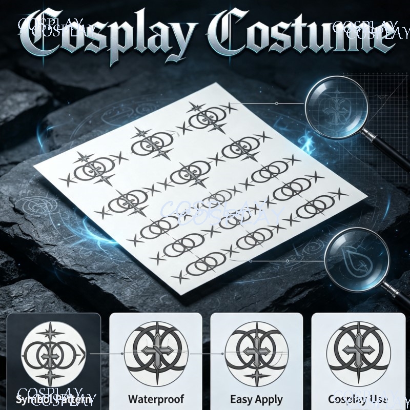 Anime Cosplay Photoshoot - Adesivo de Tatuagem Temporária Arknights Endfield