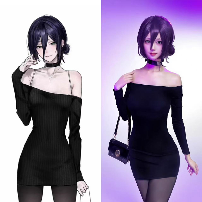 Anime Cosplay Chainsaw Man - Anime motosserra homem reze cosplay traje