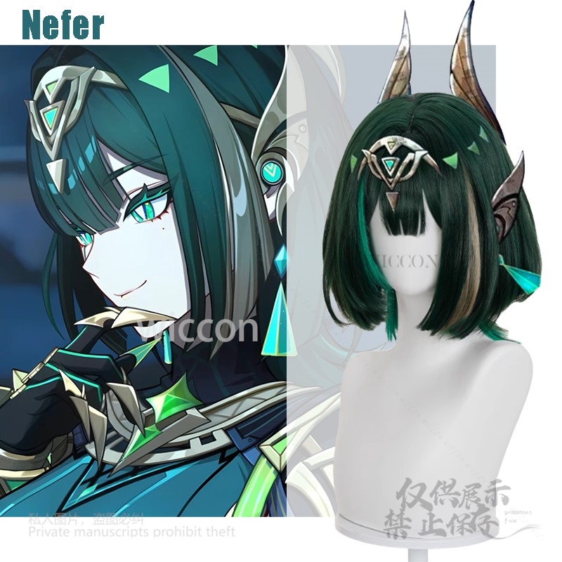 Anime Cosplay Realistic - Anime jogo genshin impacto novo nefer