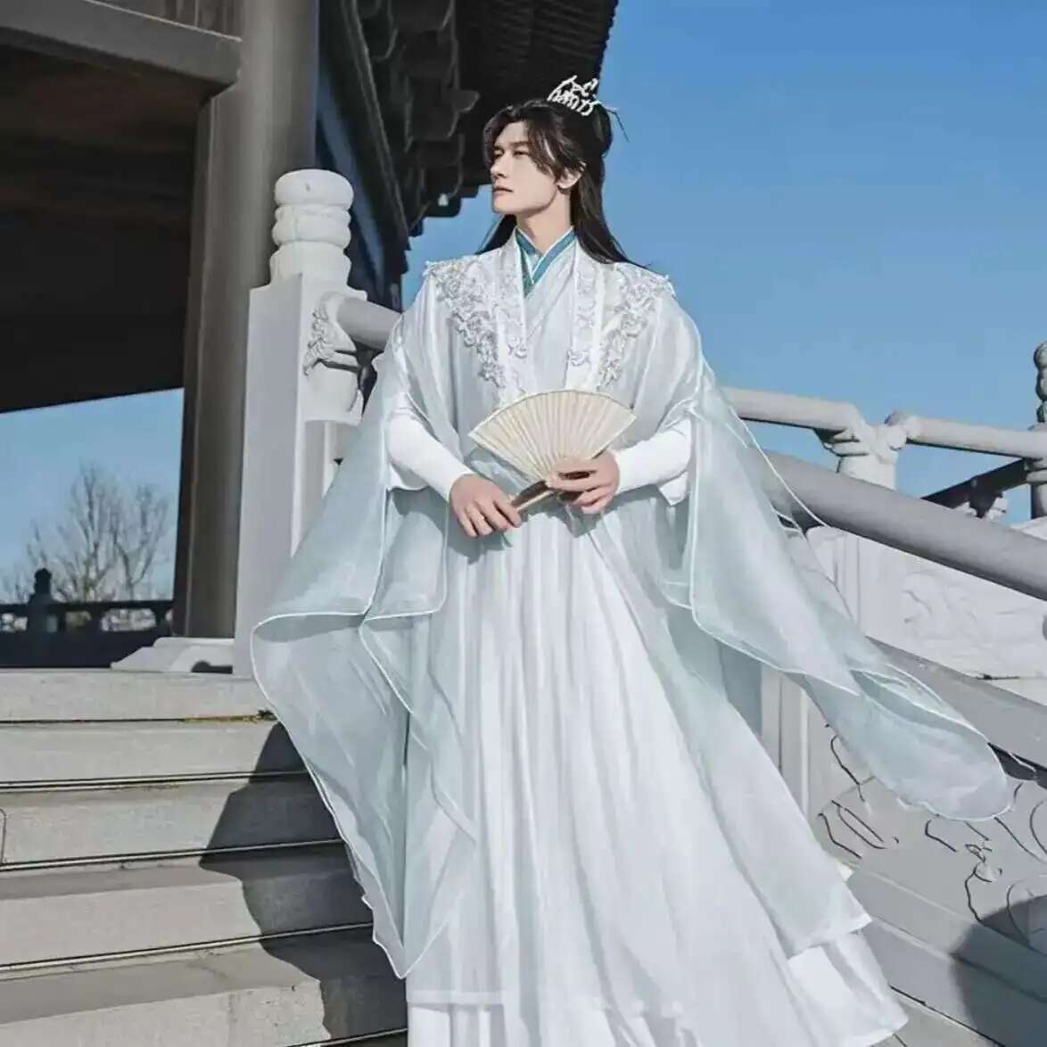 Anime Cosplay Dress For Men - Tamanho grande 3xl hanfu masculino chinês