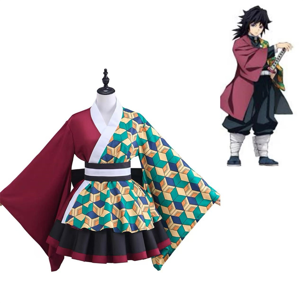 Anime Cosplay Outfits Female - Fantasia de Cosplay Anime Tomioka Giyuu