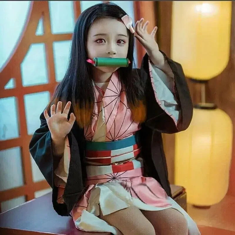 Fantasia de Cosplay Kamado Nez - Anime Cosplay Realistic avaliação e preço