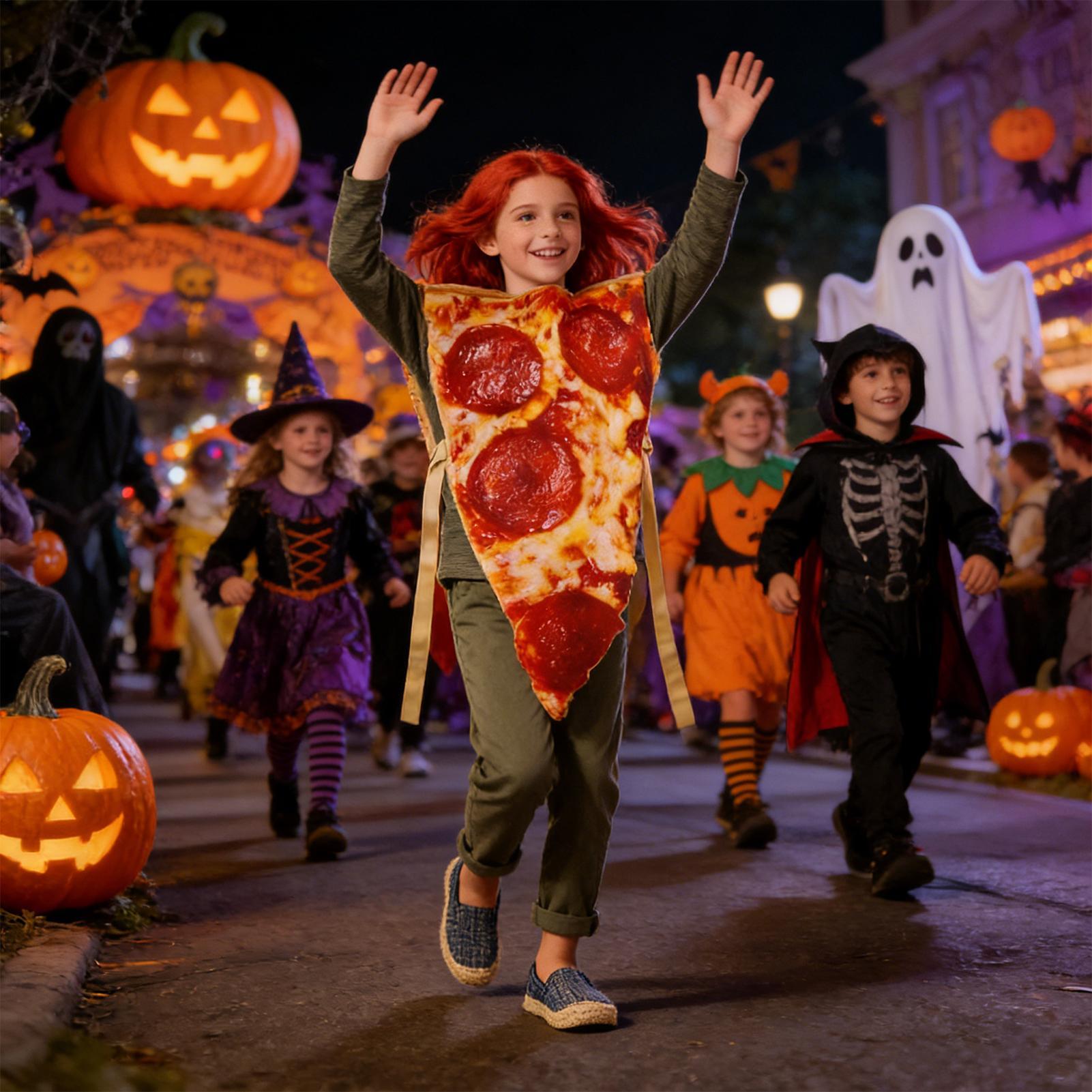 Fantasia de Pizza para Hallowe - Anime Cosplay Realistic avaliação e preço