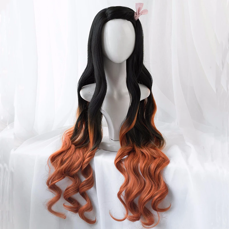 Peruca Kamado Nezuko para Cosp - Anime Cosplay Realistic avaliação e preço