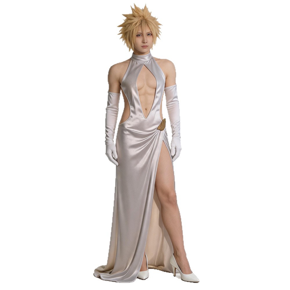 Fantasia de Cosplay FF7 Cloud  - Anime Cosplay Outfits Female avaliação e preço