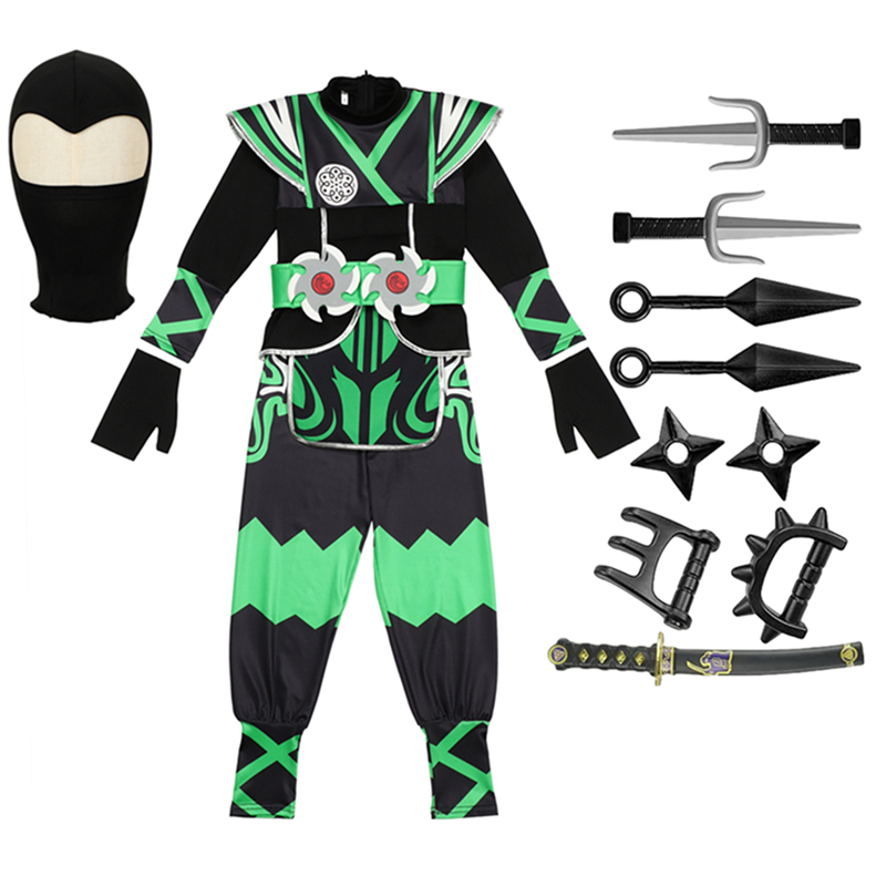 Conjunto de Fantasia de Ninja  - Kids Cosplay Anime avaliação e preço