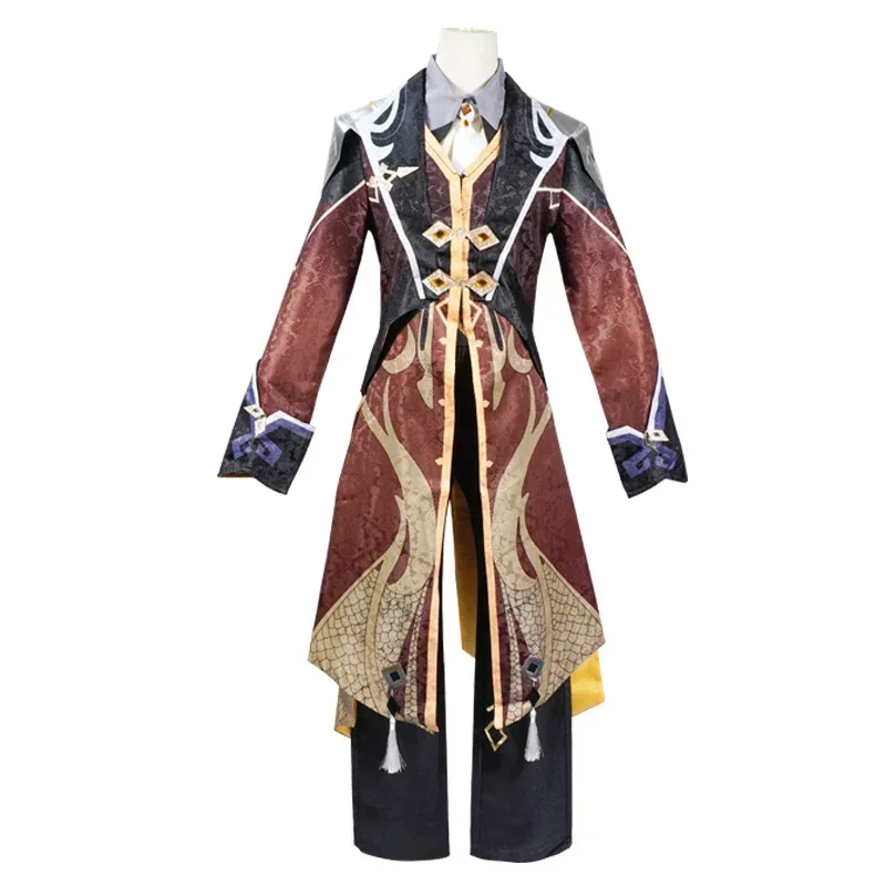 Fantasia de Cosplay Zhongli de - Anime Cosplay Dress For Men avaliação e preço