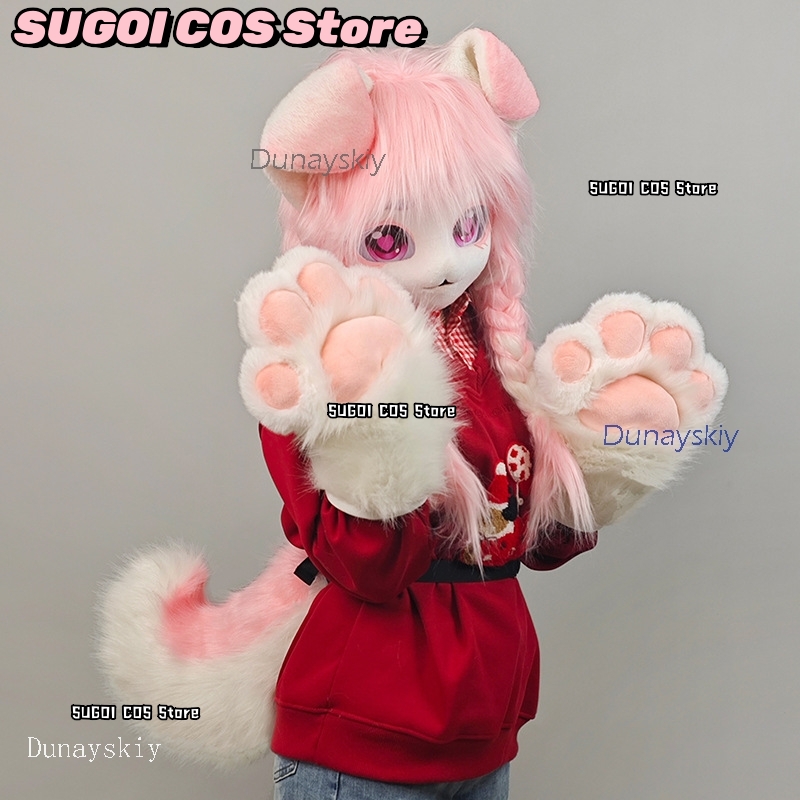 aBcSCS*Fursuit Head Kigurumi M - Anime Cosplay Mask avaliação e preço
