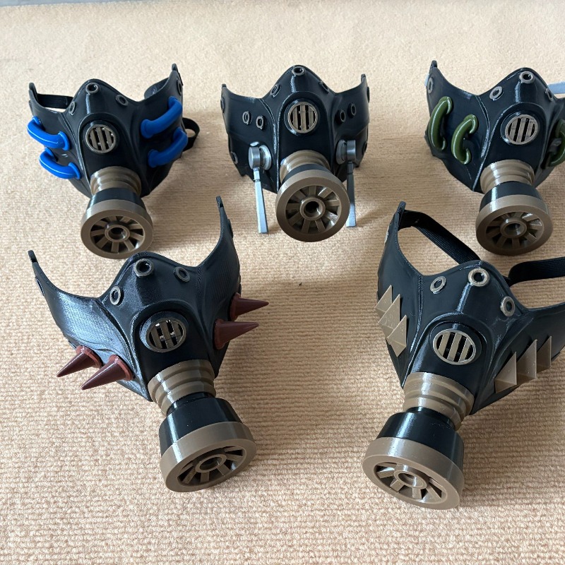 Máscara de Gás Preta 3D Impres - Anime Cosplay Mask avaliação e preço