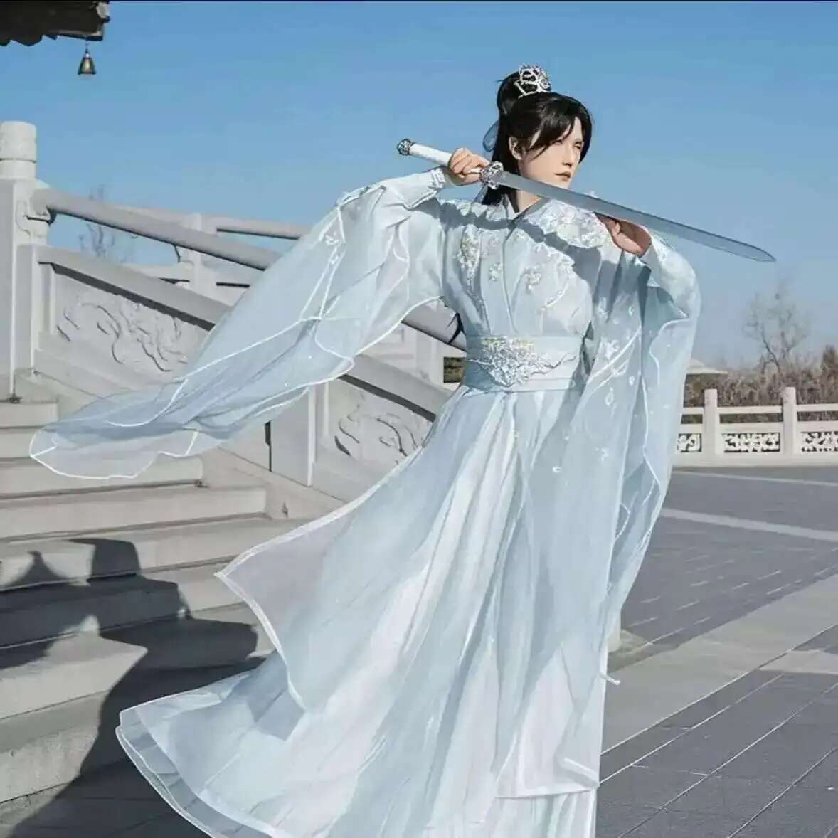Tamanho grande 3xl hanfu mascu - Anime Cosplay Dress For Men avaliação e preço